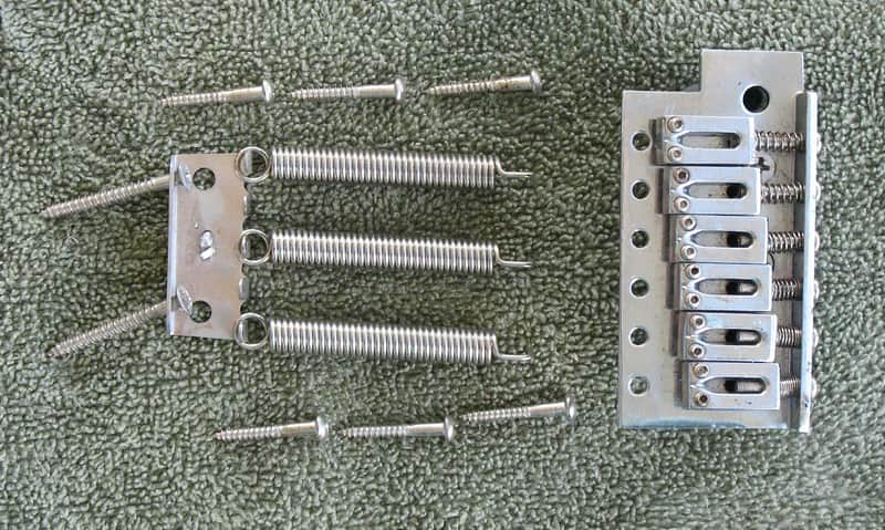 Strat Style Bridge Assembly - Chrome image 1