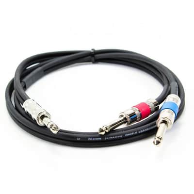 ProCo Excellines IPBQ2Q-5 1/4" TRS Male to Dual 1/4" TS Male Insert Cable, 5ft image 7
