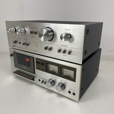 Akai - AM-2250/CS-703D - Amplifier/Cassette-Deck Set - Serviced (Repaired/New Belts) image 3