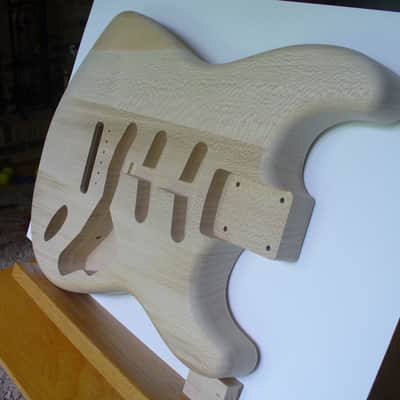 Exotic '62 S-Style Quarter Sawn American Sycamore Guitar Body for Strat® Neck Natural made in USA image 3