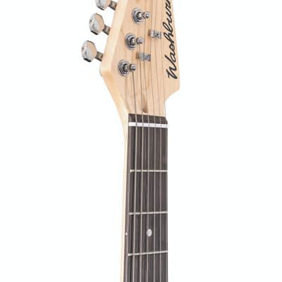 Washburn Sonamaster Deluxe Electric Guitar - Trans Trans Black (SDFTB-U) image 4