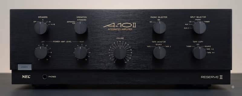 NEC A-10II Integrated Amplifier Early to mid 1980's - Black image 1