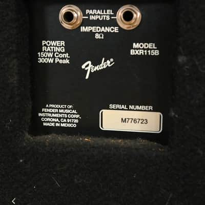 Fender BXR 115B Cab 1x15" 150 Watt Bass Cabinet CG01TSS image 5