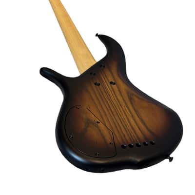 F Bass BN5 DELUXE 2020 - MATTE VARNISH - ANTIQUE BROWN BURST / BLACK GRAIN ENHANCE image 9