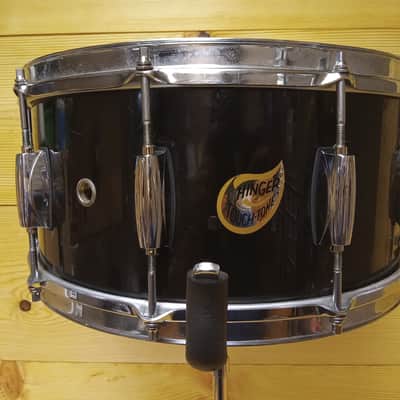 Hinger Touch-Tone 14"x6.5" 10 Lug Concert Snare Drum - Black image 4