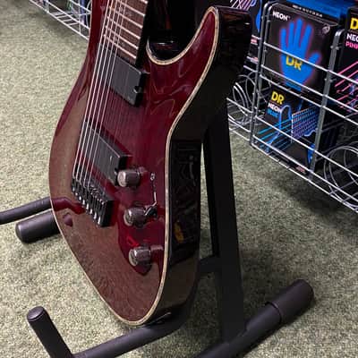 Schecter C-8 Hellraiser in black cherry - Made in Korea image 5