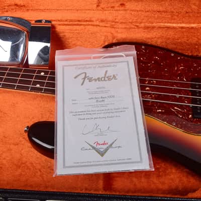 Fender Custom Shop 1962 Jazz Bass NOS 2013 - 3-Color Sunburst image 9