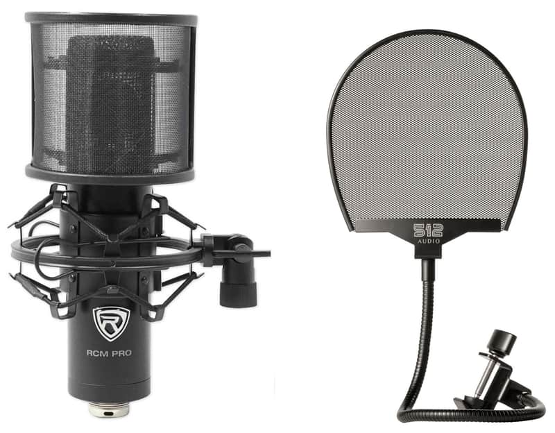 Rockville RCM PRO Studio/Recording Condenser Microphone+Warm Audio Pop Filter image 1