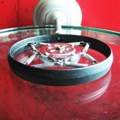 Vintage RARE 1920's / 30's Comet spring carbon Microphone w ring and period stand Shure image 8