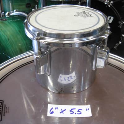 Pearl 6X5.5 & 10X6.5 Fiberglass Concert Toms w/mount 70's - 80's chrome image 6