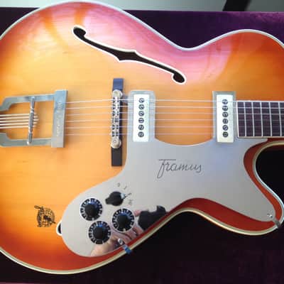 VINTAGE! Framus Billy Lorento 5/120 Feb 1961 Orange Burst The Real Thing! image 2