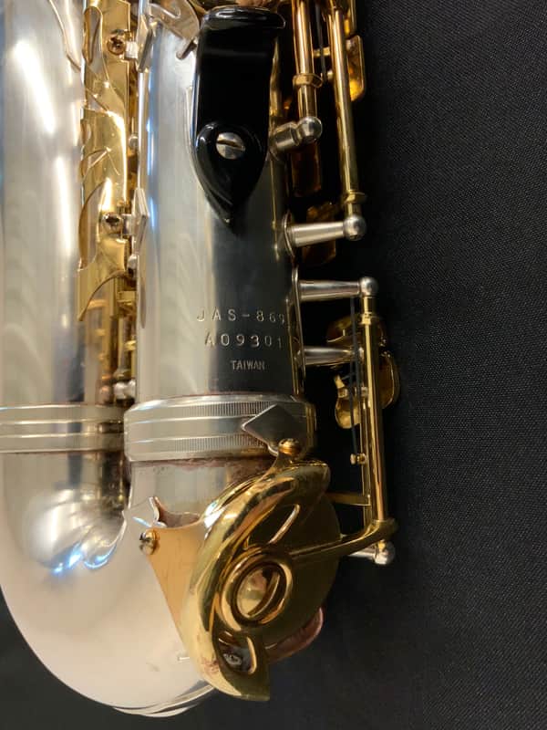 Jupiter JAS-869 Alto Saxophone Silver-plated w/ Gold Lacquer Keys