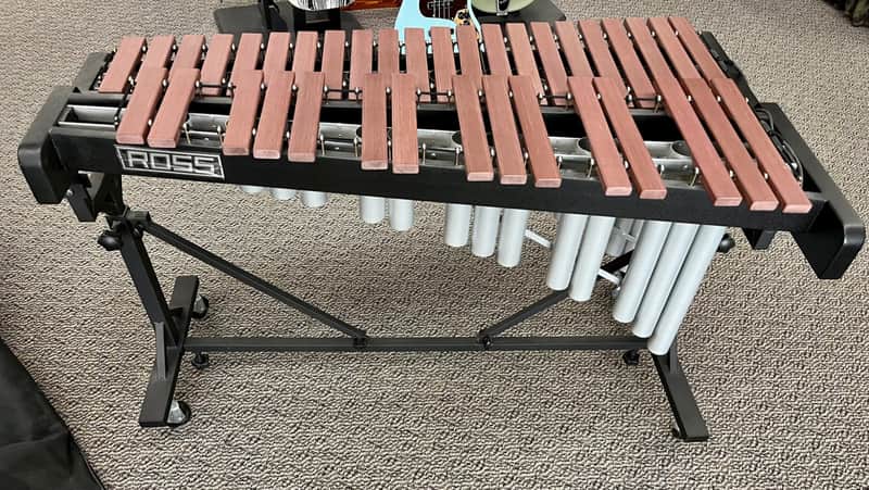 Ross Model R409 3 Octave Marimba with Stand, bags, mallets, cover