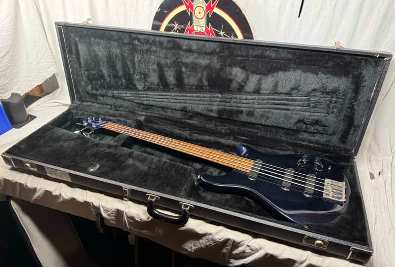 PRS Paul Reed Smith Bass-4 iv 4-string Bass with Case 1987 - Midnight Blue image 1
