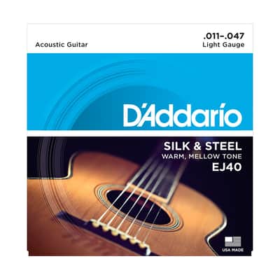 EJ40 Silk and Steel Folk 11-47 D'Addario image 1
