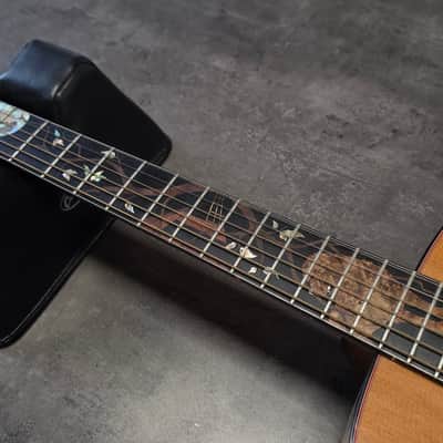 Taylor Custom Shop Stephen King Signed Cujo 14 AAA 400 Year Old Flame Walnut Grand Auditorium USA 1997 American Presentation Acoustic Guitar image 4