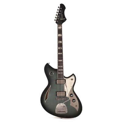 Novo Dealer Limited Miris J HH Pelham Burst Light Distress w/ Amber Back & Sides & Lollar Low Wind Imperial Humbuckers (Serial #26457) image 4