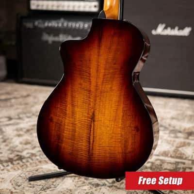 Taylor 222ce-K DLX Grand Concert Hawaiian Koa Acoustic/Electric Guitar - Shaded Edge Burst with Hardshell Case image 2