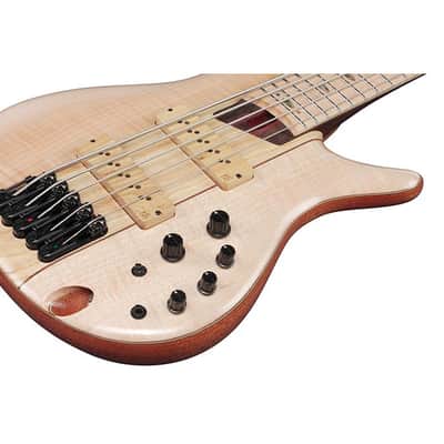 Ibanez Premium SR5FMDX2 5-string Bass - Natural Low Gloss image 6