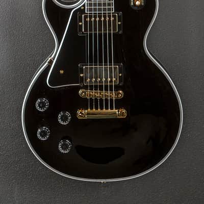 Gibson Custom Shop Les Paul Custom w/Ebony Fingerboard Gloss Left Hand - Ebony image 2