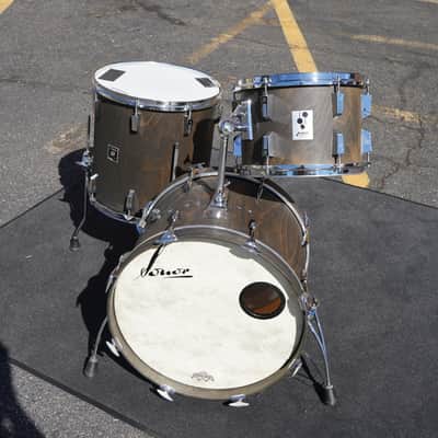 Sonor/German Phonic Series 3pc Pure Beechwood Jazz Shell Pack - Ebony Oil Finish | 60's/70's Vintage 13", 16", 20" image 4