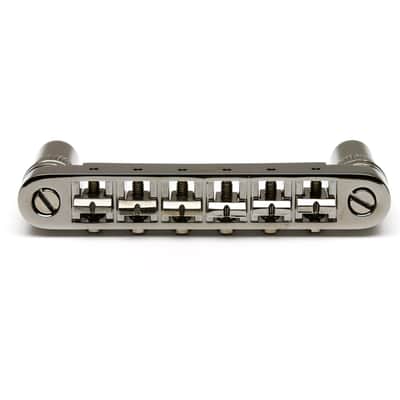 Graph Tech Resomax Nv1 6mm Tune-O-Matic Bridge W/ Resomax Saddles Black Nickel PM-8863-BN image 3