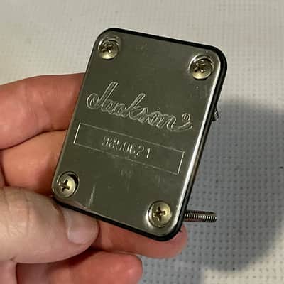 2000's Made in Japan Jackson DK2L Dinky Guitar Factory Chrome Neckplate & Screws image 3