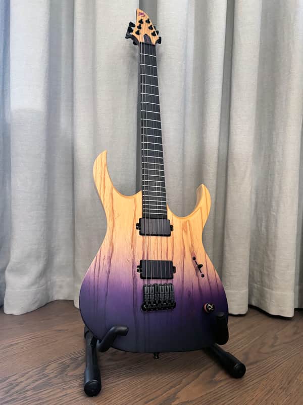 Mayones Duvell Q6 John Browne Signature Winter Heather 2018 Poland w/ Bare Knuckle Pickups, COA & Case image 1