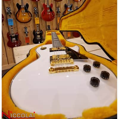 Immagine Gibson Les Paul Custom w/ Ebony Fingerboard Gloss Alpine White - 7
