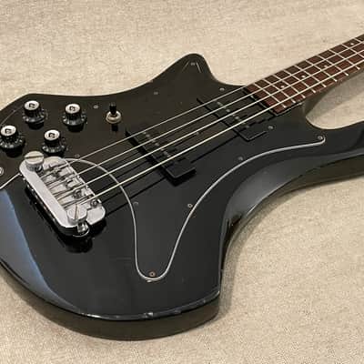 1979 Guild B-302 Left Hand Black 34” Scale Electric Bass Made In USA Rare Hard To Find Lefty - Video Demo image 8