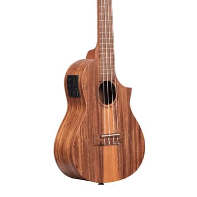 Kala Teak Tri-Top Concert Acoustic-electric Ukulele - Natural image 2
