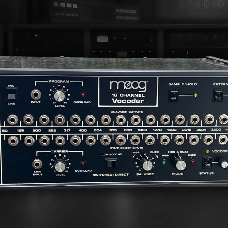 1979 Moog Moog 16-Channel Vocoder MBVO Black Metal