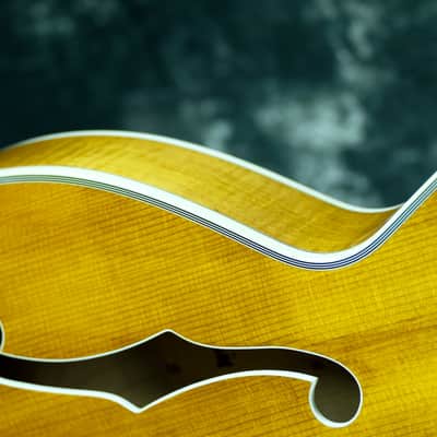 Heritage Johnny Smith Rose w/ Rose Pick Guard 1998 Amber image 17