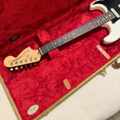 Fender American Performer Stratocaster Arctic White w/ Custom Shop 70th Anniv Hand-Wound Fat 50s, Tweed Case + Original Yosemites image 11