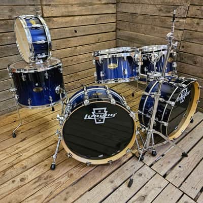 Drum Kit Ludwig Epic Modular, Blue To Black Fade USED! RKMOD060526 image 3