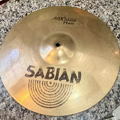 Sabian 14" AAX Stage Hi-Hat Cymbals (Pair) 1993 - 2001 - Brilliant image 2