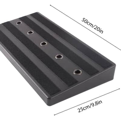 Guitar Pedal Board High-Hardness PE Pedal Board with Compartment 11 Hole Storage Power Cord Lightweight Pressure and Drop Resistance Pedal Boards for Guitars image 3
