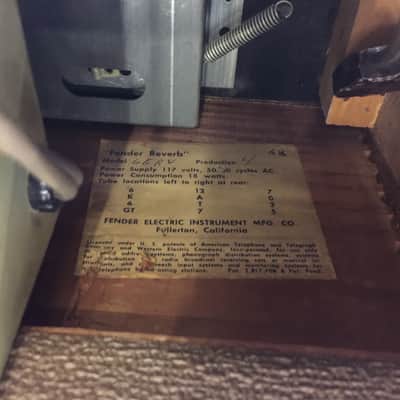 Fender Reverb Unit 1961 Brown image 4