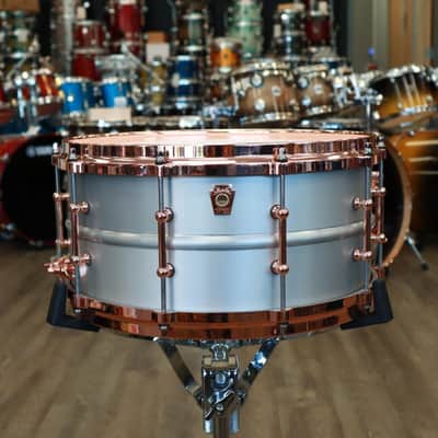 Ludwig 6.5x14" Acrophonic Snare Drum with Copper Hardware (LM405DTC) image 2