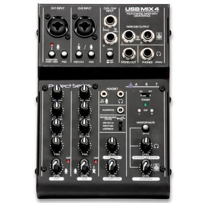 ART USBMIX4 4-Channel Mixer w/USB, 2-XLR Inputs image 1
