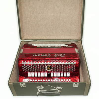 Paolo Soprani Paolo VI 5 Rows Button Accordion made in Italy, C Griff Professional Concert Accordeone de Botones, Straps and Hard Case, 2591 image 16