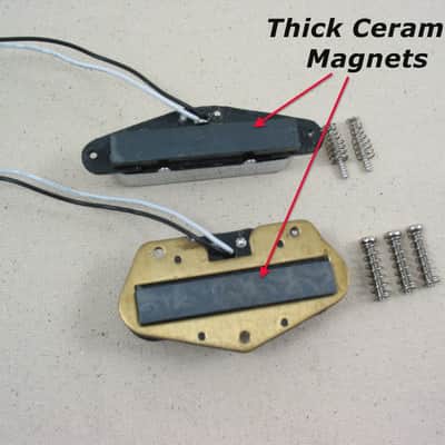 Premium Ceramic Pickup Set for Fender Telecaster, Squire & Tele Style Guitars image 2