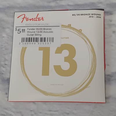 Fender 80/20 Bronze Wound 13-56 Acoustic Guitar Strings image 2