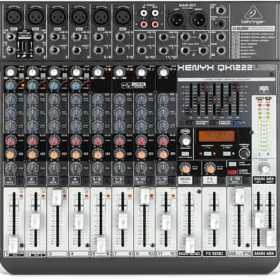 Behringer Xenyx QX1222USB Mixer with USB and Effects image 1