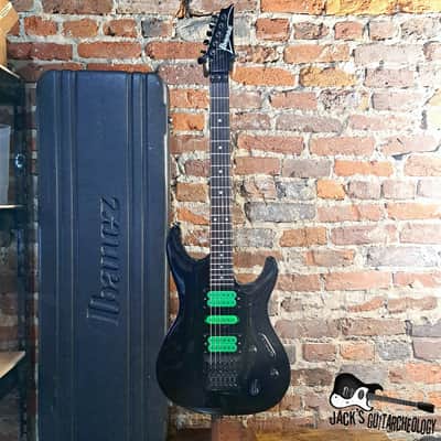 Ibanez Saber S470BK MIJ Electric Guitar w/ DiMarzio Pickups & OHSC (1993 - Black) image 2