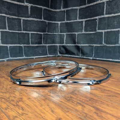 Yamaha 12" Triple‑Flanged Hoops – 1.6mm • Early 90s • Made in England • 6‑Lug • Classic Yamaha Fit • Light Wear