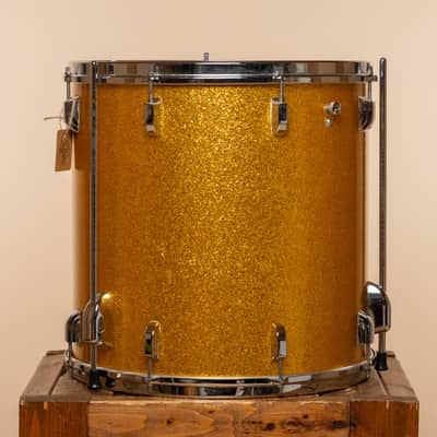 1965 Leedy (Slingerland) Floor Tom in Gold Sparkle 16x16 image 2
