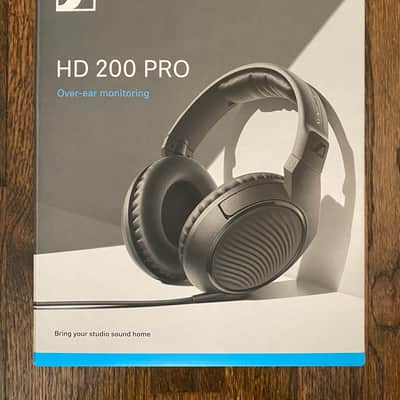Sennheiser HD 200 Pro Closed-Back Over-Ear Headphones 2010s - Black image 1