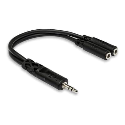 Hosa YMM-232 Y Splitter Cable - 3.5mm Stereo to 2 x 3.5mm Stereo Socket (Eurorack Insert) image 2