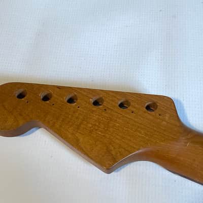 Warmoth USA Modern Stratocaster Roasted Maple Guitar Neck 22 Fret RW FB image 17
